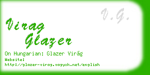 virag glazer business card